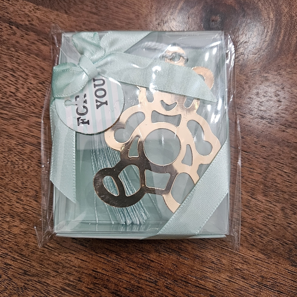 Bookmark with Mint Ribbon